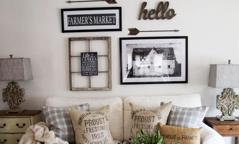 16 Unique Living Room Farmhouse Wall Decor Ideas