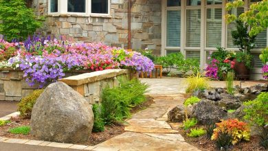 front yard landscaping ideas with rocks