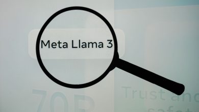 A magnifying glass over the phrase Meta Llama 3