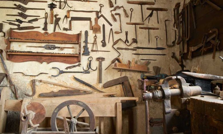 shutterstock 193844330 old workshop lost art ancient craft obsolete tools