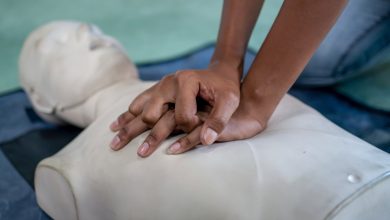 Cpr Training On A Dummy