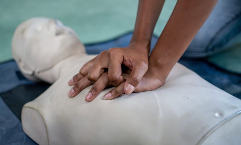 Cpr Training On A Dummy