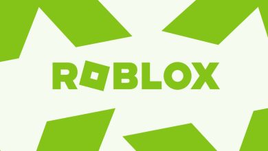 Illustration of the Roblox wordmark logo in green