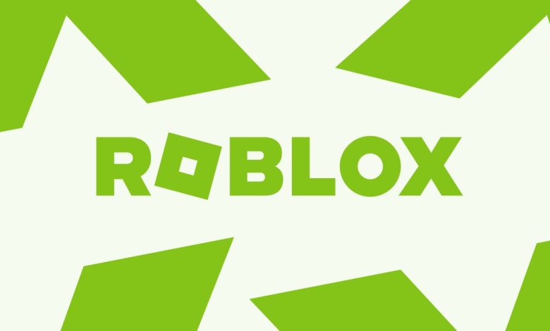 Illustration of the Roblox wordmark logo in green