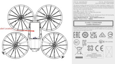 Illustrations and details of the new DJI Flip drone as revealed by Federal Communications Commission filings.