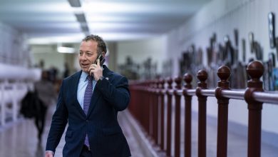 Josh Gottheimer, a Democrat from New Jersey, walks through a tunnel following a vote on Capitol Hill in Washington, DC, US