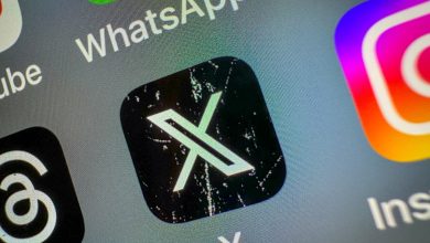 X icon on a smartphone screen