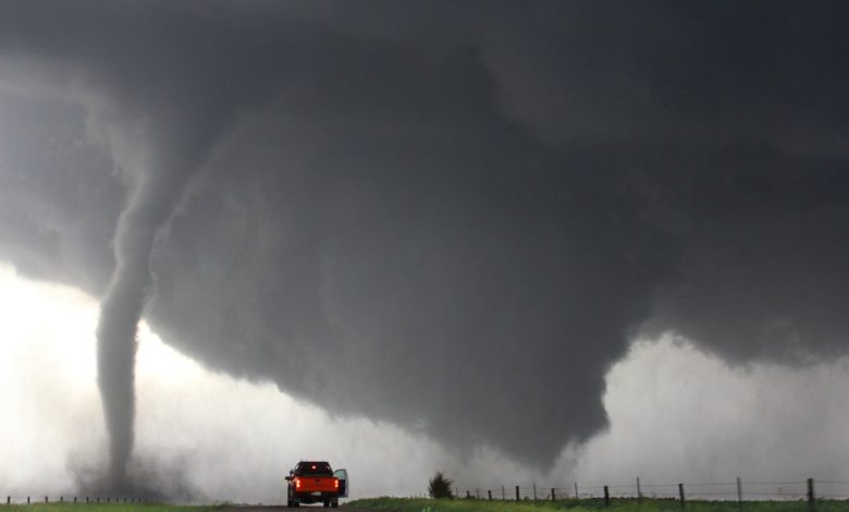 A tornado near Pender, Nebraska, in 2015