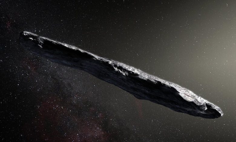 Artist’s Impression Of The Interstellar Asteroid `oumuamua